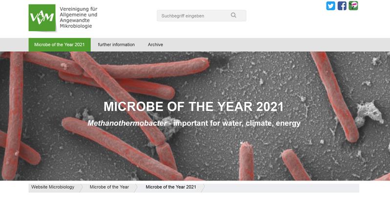 Die englische Website Mikrobe des Jahres (CC BY 4.0)
