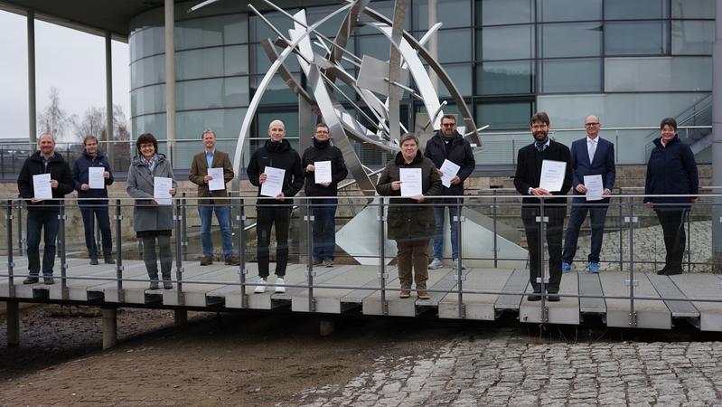 Die elf Preisträger des Lehrpreises 2021 der TU Ilmenau