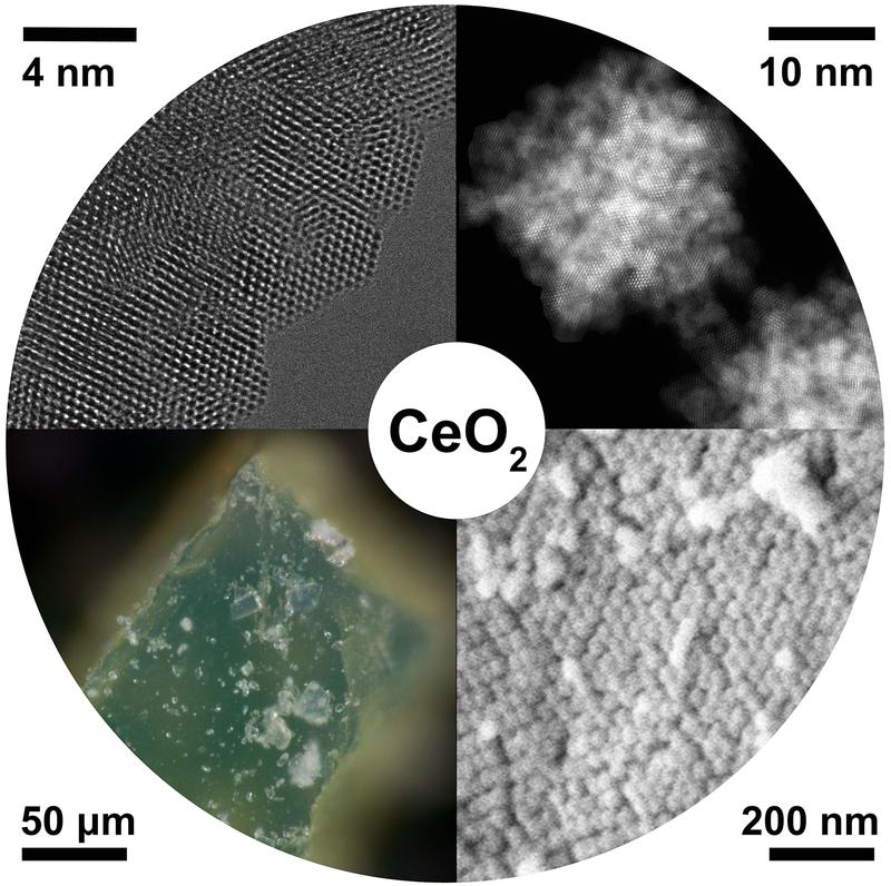 different stages of mesocrystal formation