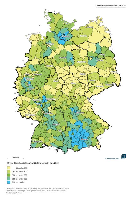 Online-Einzelhandelskaufkraft 2020