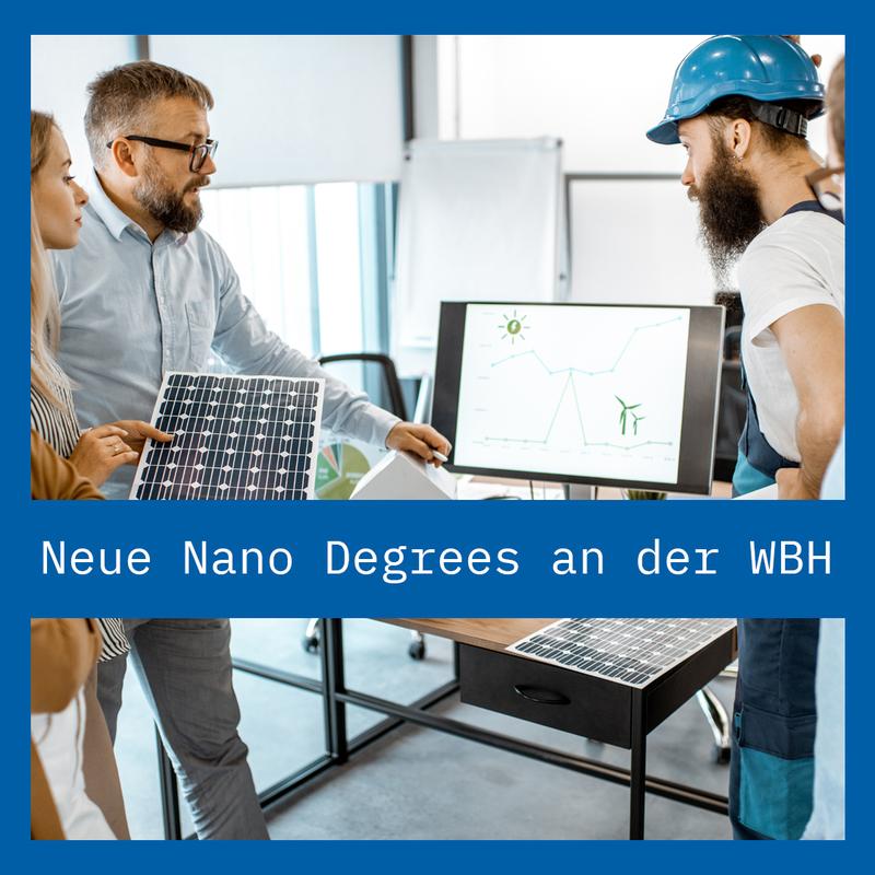 Neue Nano Degrees an der WBH 