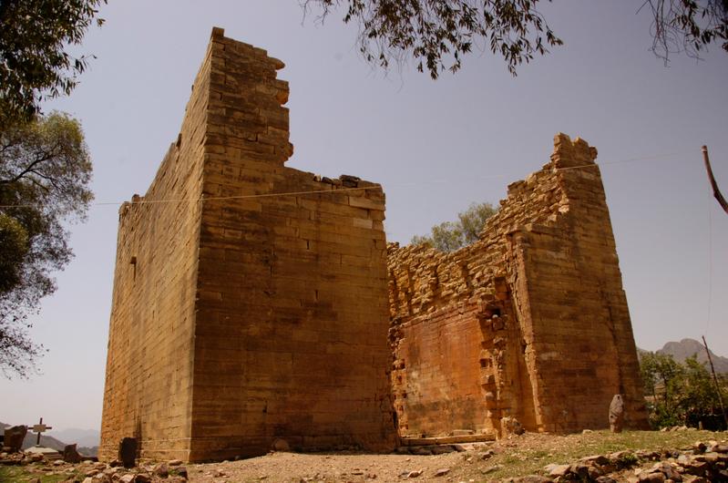 Heiligtum des sabäischen Hauptgottes Almaqah in Yeha (Tigray/Äthiopien). 