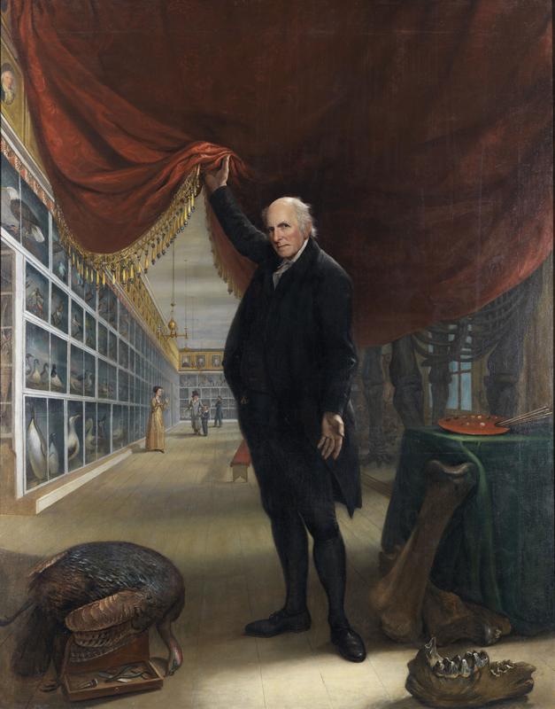 Charles Willson Peale (1741-1827), The Artist in His Museum, 1822