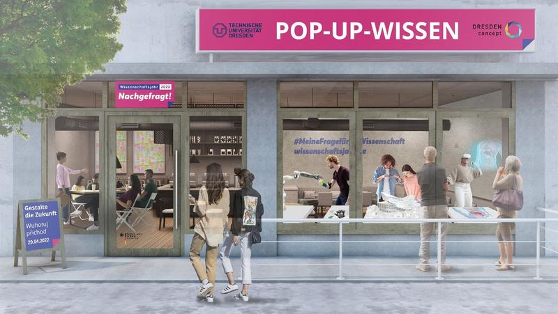 So könnte der zukünftige POP-UP-WISSENsstore in Weißwasser aussehen