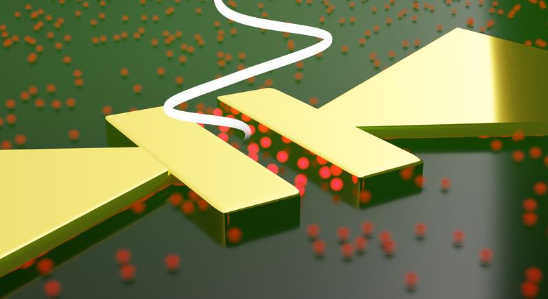 Ultraschnelle Terahertz-Mikroskopie nutzt leuchtende Nanokristalle, um elektrische Nahfelder sichtbar zu machen. 