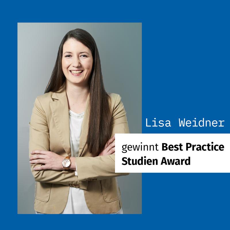 Lisa Weidner gewinnt Best Practice Studien Award 