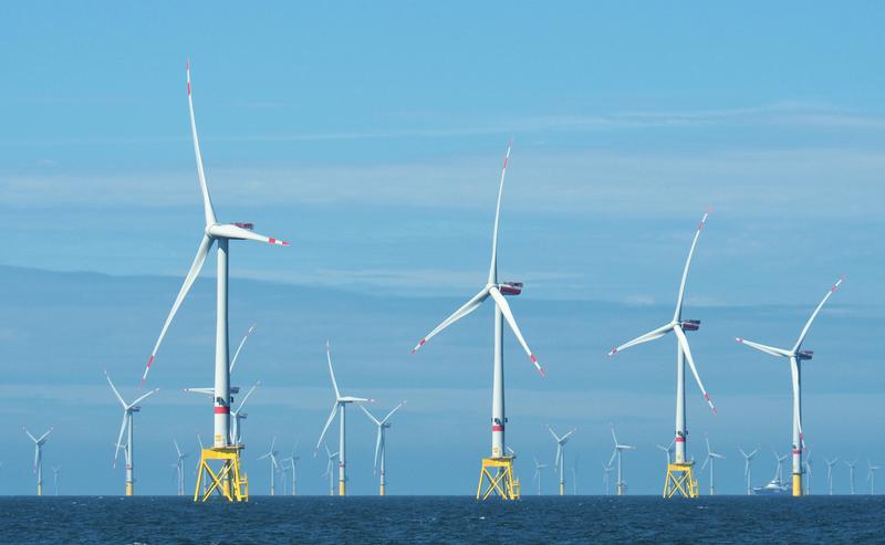 Wind park in the North Sea