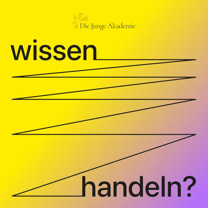 Cover: wissen – handeln? Der Podcast zur engagierten Wissenschaft.