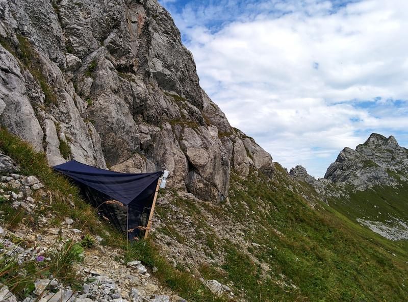 Eine Malaisefalle zur Erfassung der alpinen Insektenfauna in den bayerischen Alpen (Foto: S. Schmidt, SNSB-ZSM)