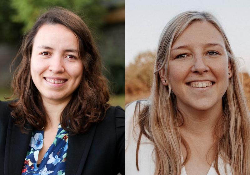 Die Organisatorinnen: Isabel Kilian (links) und Jana Flury (rechts), Doktorandinnen am LIB.