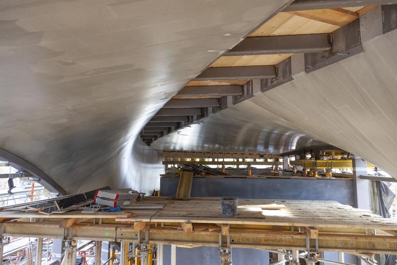 TWIST shells, serving simultaneously as a wall and roof structure.