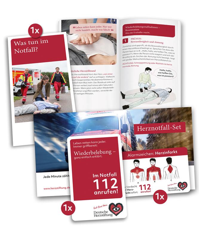 Das kostenfreie Herznotfall-Infopaket der Deutschen Herzstiftung