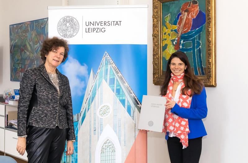 In Leipzig: Die Rektorin der Universität Leipzig, Prof. Dr. Beate Schücking (links), und Prof. Dr. Solveig Richter von der Fakultät für Sozialwissenschaften und Philosophie der Universität Leipzig