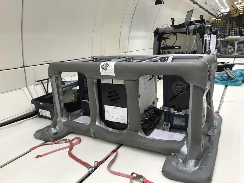 Der 3D-Wundverschlussdrucker auf dem Parabelflug