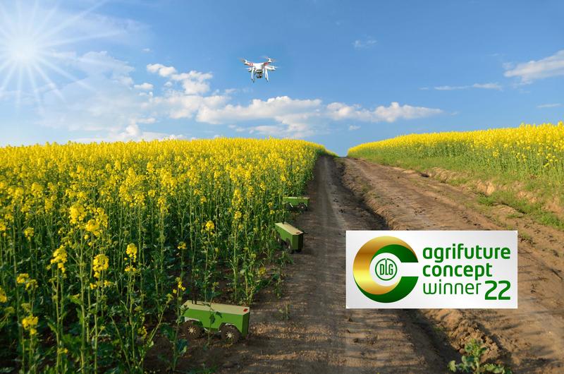 Zukunftsvision Spot Farming: Autonome Feldroboter schwärmen ins Feld, um Einzelpflanzen zu düngen oder gezielt Pflanzenschutzmittel auszubringen.