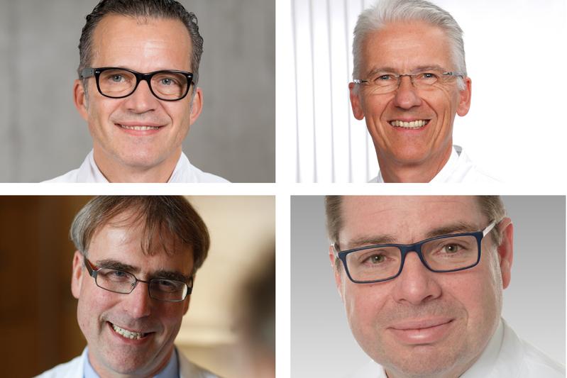 Referenten v.l.n.r.: Prof. Ulrich Liener, Prof. Rainer Wirth, Prof. Clemens Becker, Prof. Dieter Wirtz