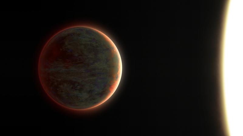 Künstlerische Darstellung des Exoplaneten WASP-121 b