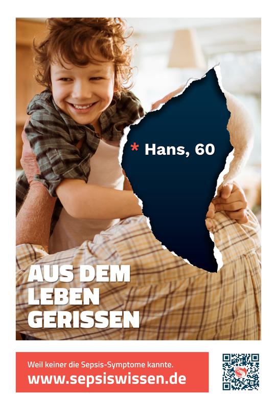 Das Plakatmotiv "Hans" ist nur eines von vielen aus der "Aus dem Leben gerissen" Reihe