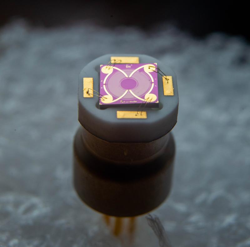 Ein spezieller Ätzprozess ermöglicht Sensoren für Einsatztemperaturen bis 600° C.  
