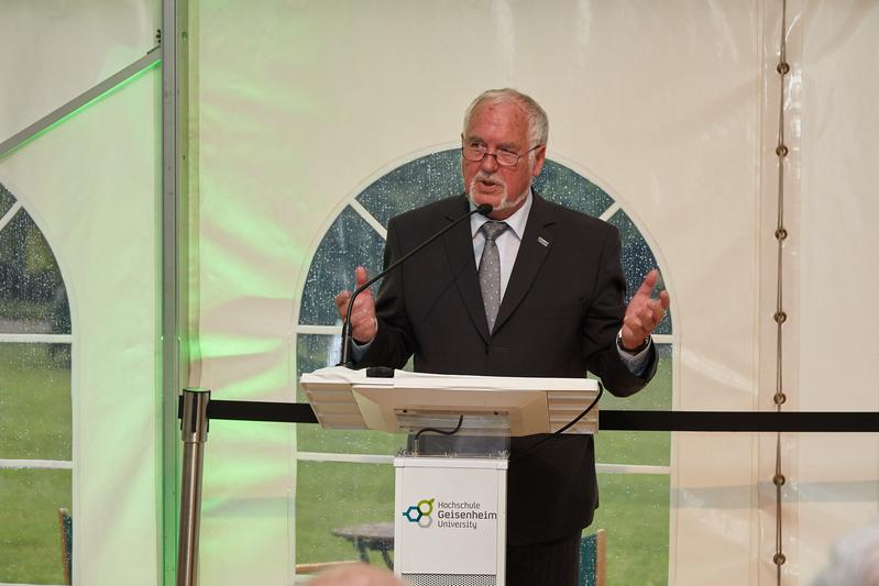 Professor Prollius anlässlich der Verleihung des Professor Müller-Thurgau Preises 2015