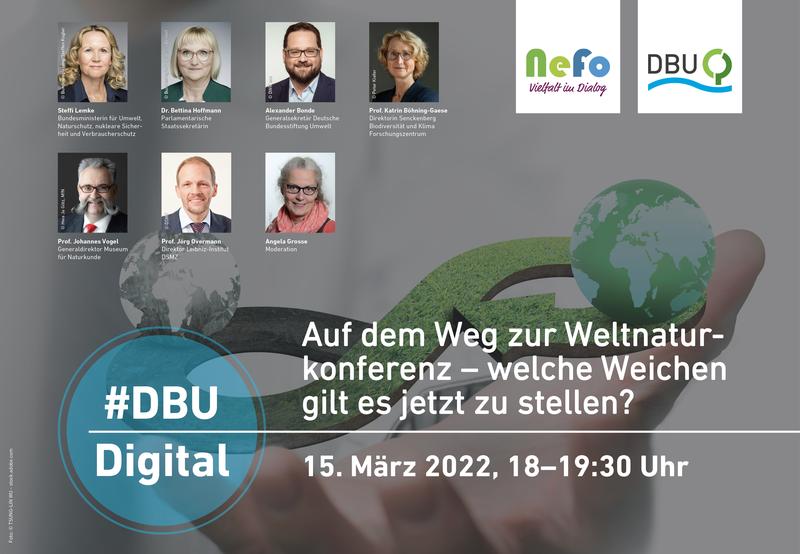 Welche Weichen für eine intakte Biodiversität zu stellen sind, diskutiert auf Einladung der Deutschen Bundesstiftung Umwelt neben Bundesumweltministerin Steffi Lemke ein hochkarätiges Panel am 15. März ab 18 Uhr.