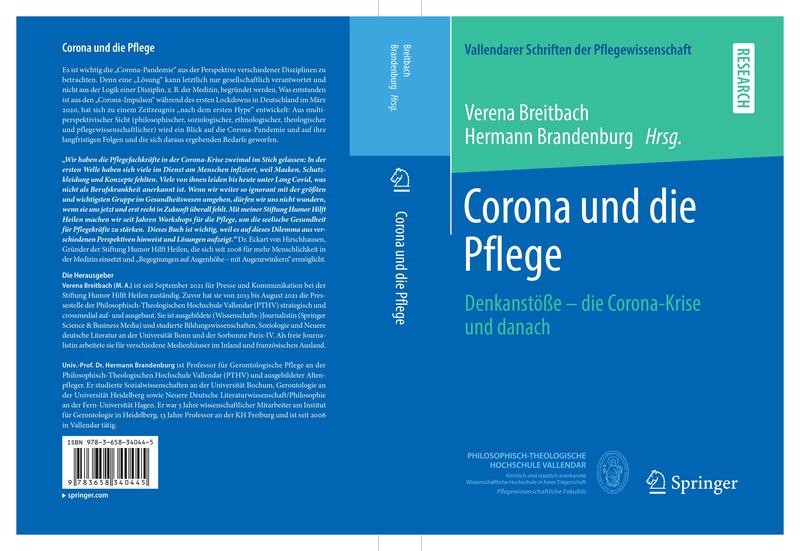 Buchcover: "Corona und die Pflege. Denkanstöße - die Corona-Krise und danach"