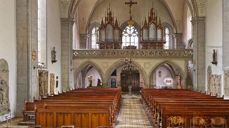 VR-Sicht vom Altar der Haßfurter Ritterkapelle