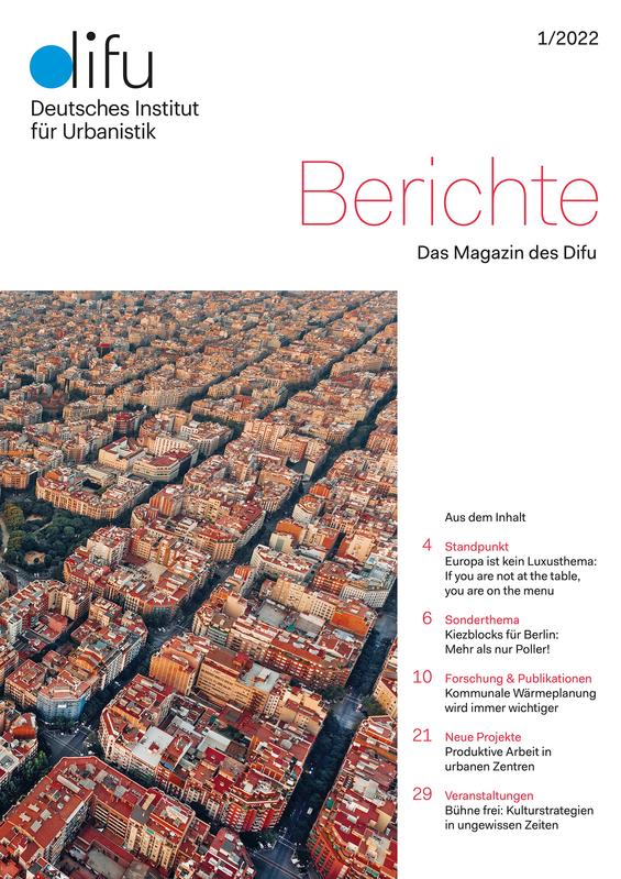 Cover Difu-Berichte 1/2022