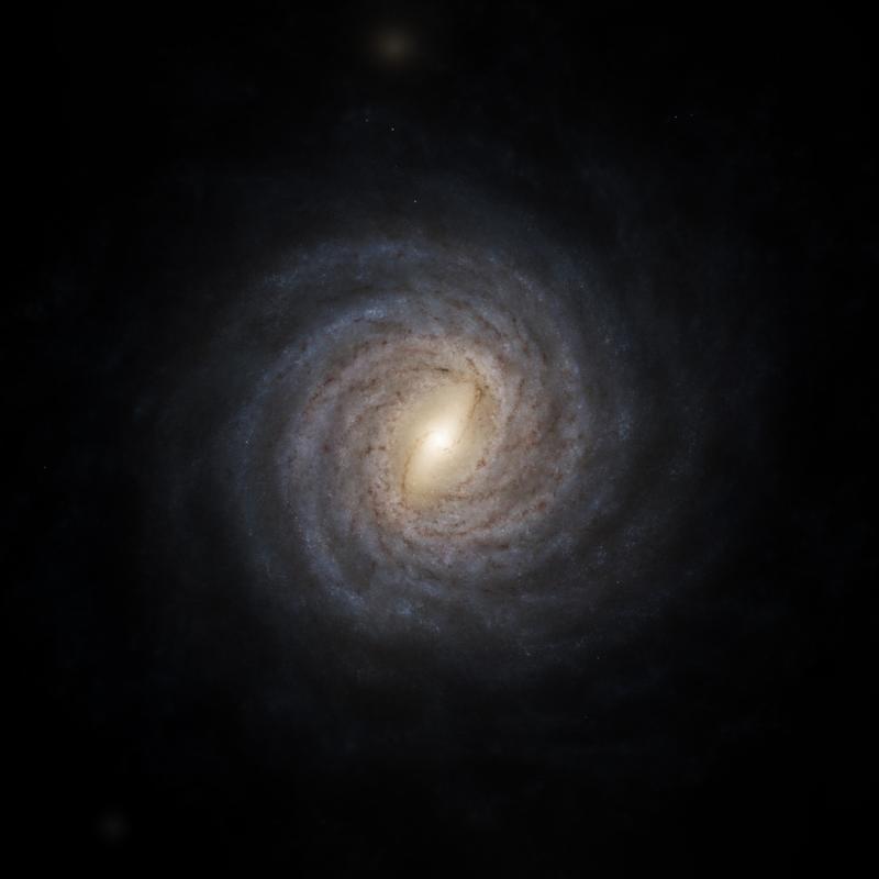 Visualiierung der Milchstraße, von oben gesehen