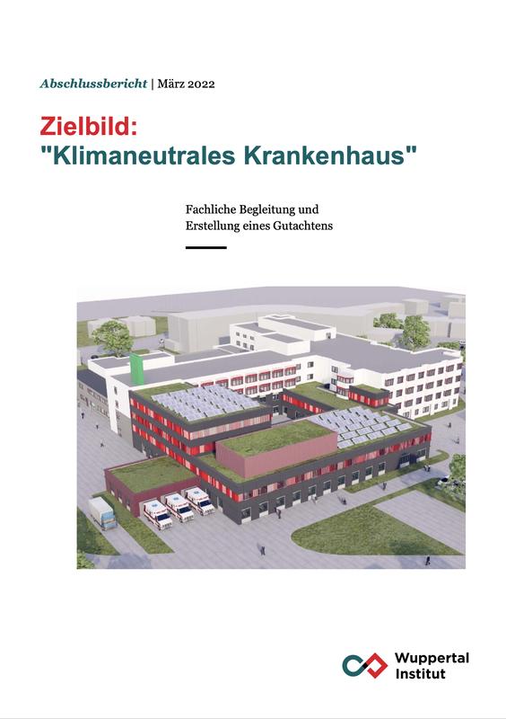 Cover Gutachten "Zielbild: Klimaneutrales Krankenhaus"