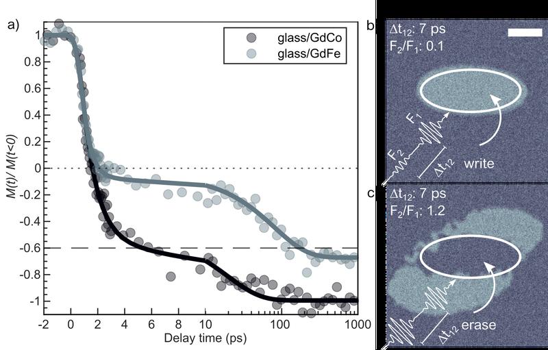 Ultraschnelle Schaltdynamik einer GdFe- und GdCo-Legierung