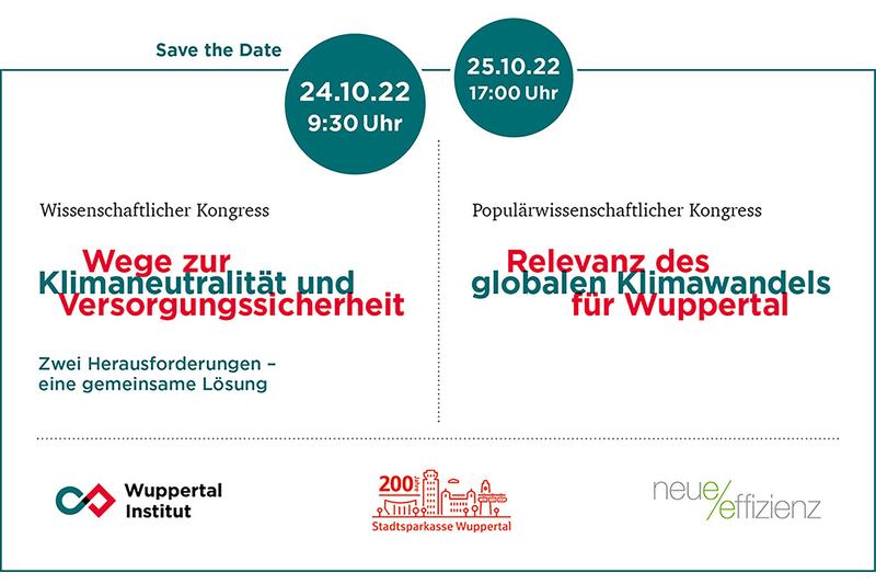 Nachhaltigkeitskongress anlässlich des 200. Jubiläums der Stadtsparkasse Wuppertal