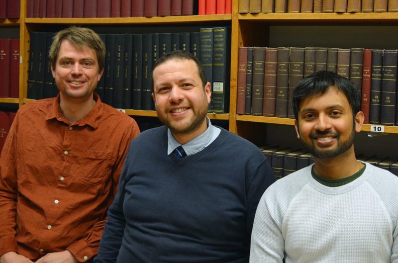 Autoren der Publikation: (v. l.) Prof. Dr. Dr. Tobias Brügmann, Ahmed Wagdi, Udhay Sathyanarayanan.