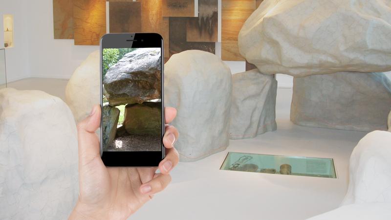 This is what using the new "mega!lith 3D" app at the Landesmuseum Natur und Mensch could look like (symbol image). 