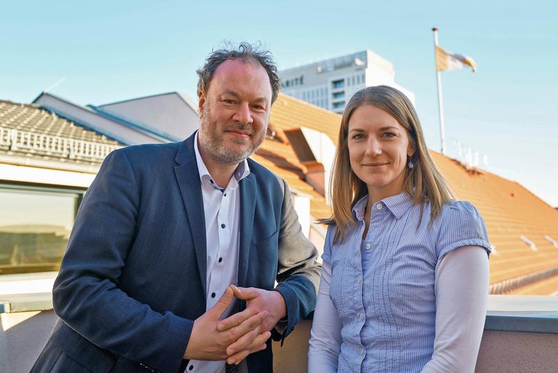 Pressekontakt der DGP: Torben Brinkema und Magdalena Grau