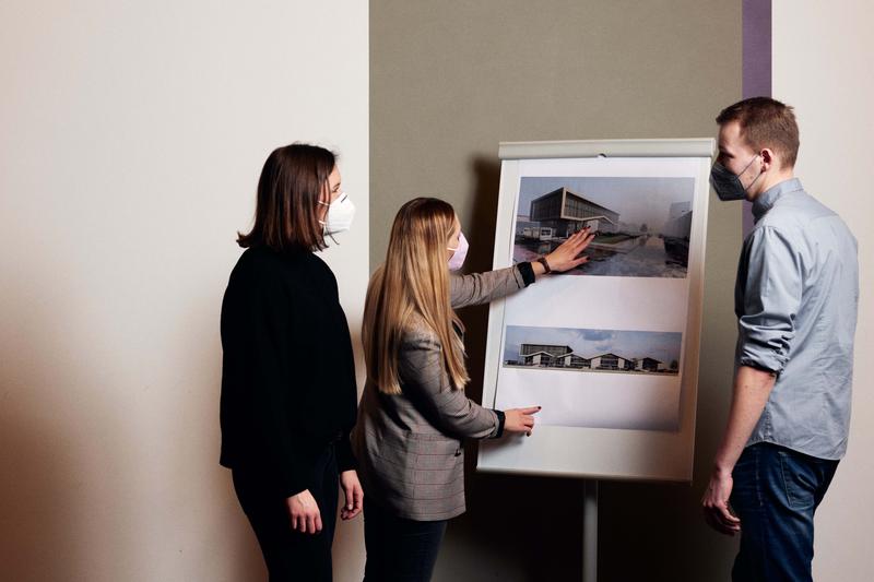 36 Masterstudierende vom Campus Minden der FH Bielefeld haben innovative Konzepte für eine Markthalle im neuen Hamburger Stadtteil Oberbillwerder entwickelt. 