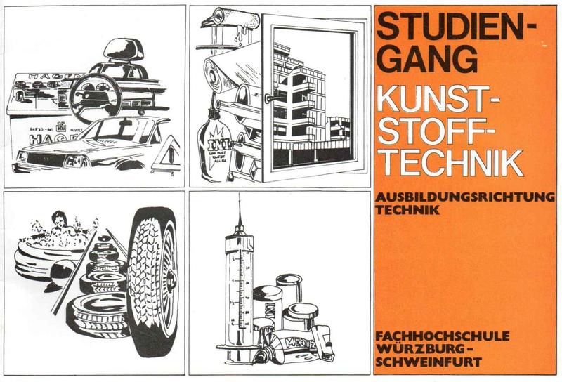Die Imagebroschüre des Studiengangs Kunststofftechnik aus dem Jahr 1985 sprach im wachstumsfreudigen Industriezweig Kunststofftechnik viele Studieninteressierte an.