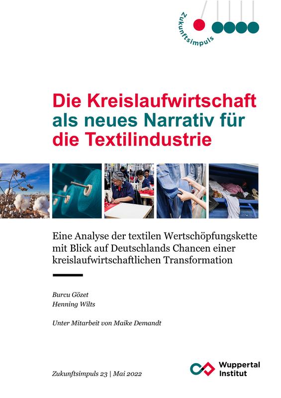 Cover des Zukunftsimpuls „Die Kreislaufwirtschaft als neues Narrativ für die Textilindustrie“