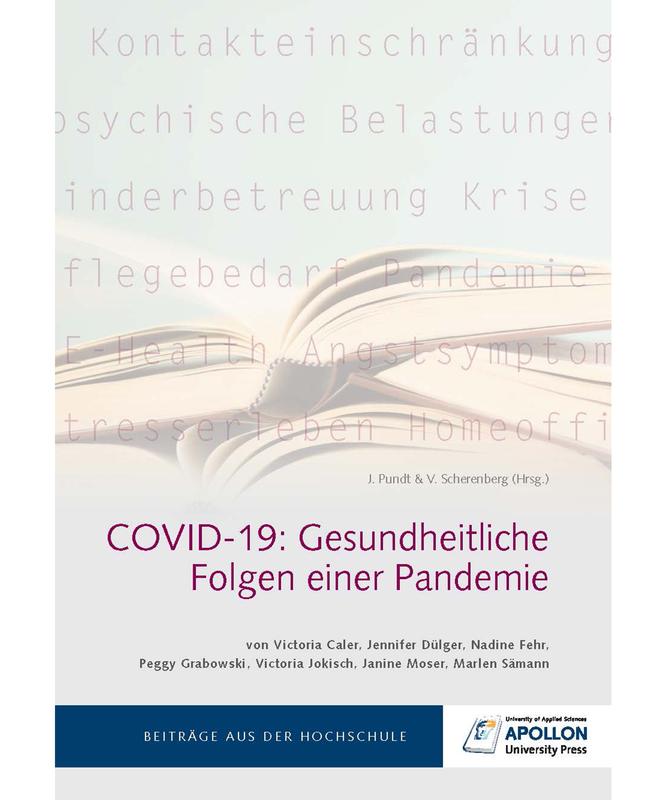 Thesisband „COVID-19 – gesundheitliche Folgen einer Pandemie“ erhält den „Sonderpreis Gesellschaft und Pandemie“ des Bundesverbands der Fernstudienanbieter e. V. 