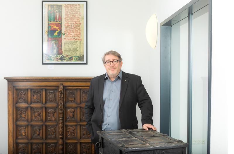 Dr. Jens Blecher, Leiter des Archivs der Universität Leipzig