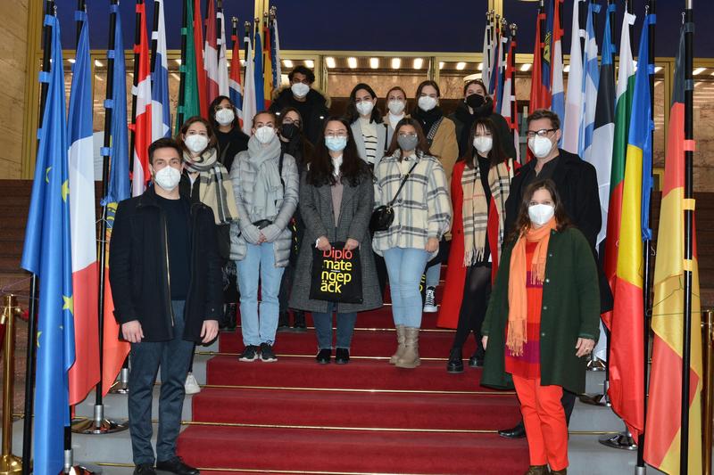 BI students at the Federal Foreign Office in Berlin