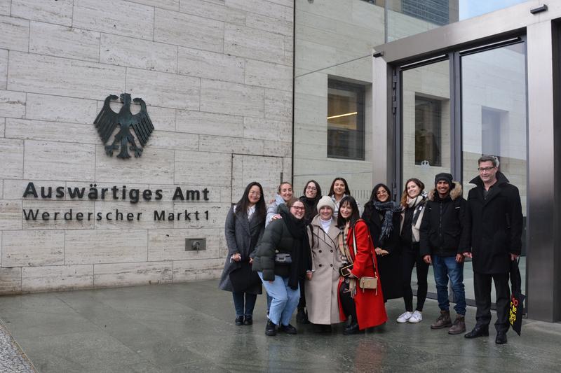 BI students at the Federal Foreign Office in Berlin