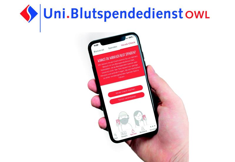 Eine neue App hilft beim Blutspenden in Ostwestfalen-Lippe