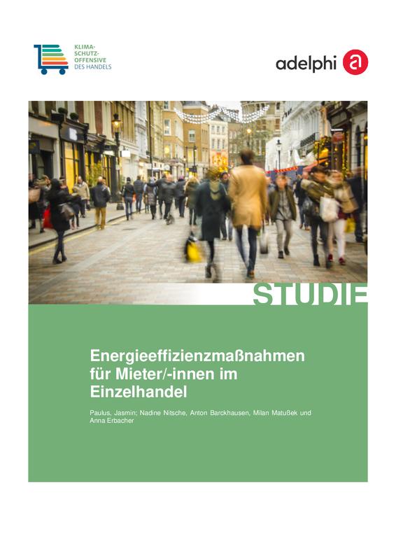 Titelblatt der Studie zu Energieeffizienzmaßnahmen im Einzelhandel
