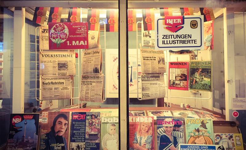 DDR-Kiosk: Der Nachbau ist im Museum in der Kulturbrauerei in Berlin zu sehen.