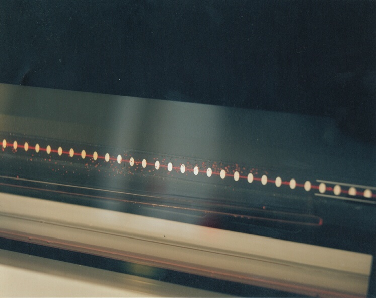 Eines der ausgestellten Fotos: "Laser"