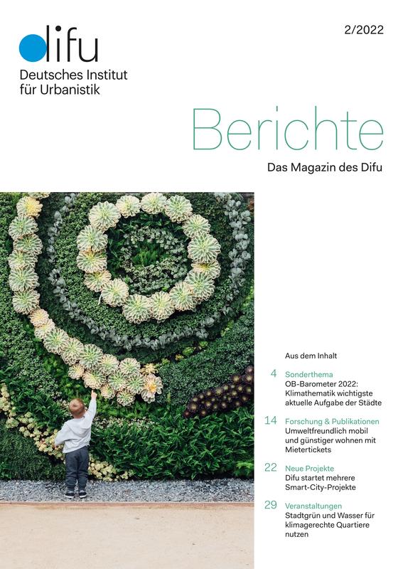 Cover des Difu-Magazins "Berichte" 2/2022
