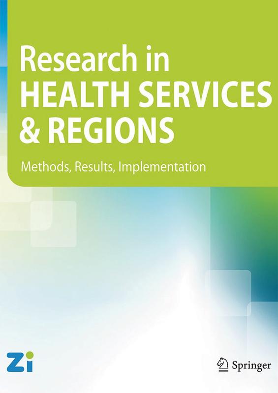 Cover "Research in Health Services and Regions"