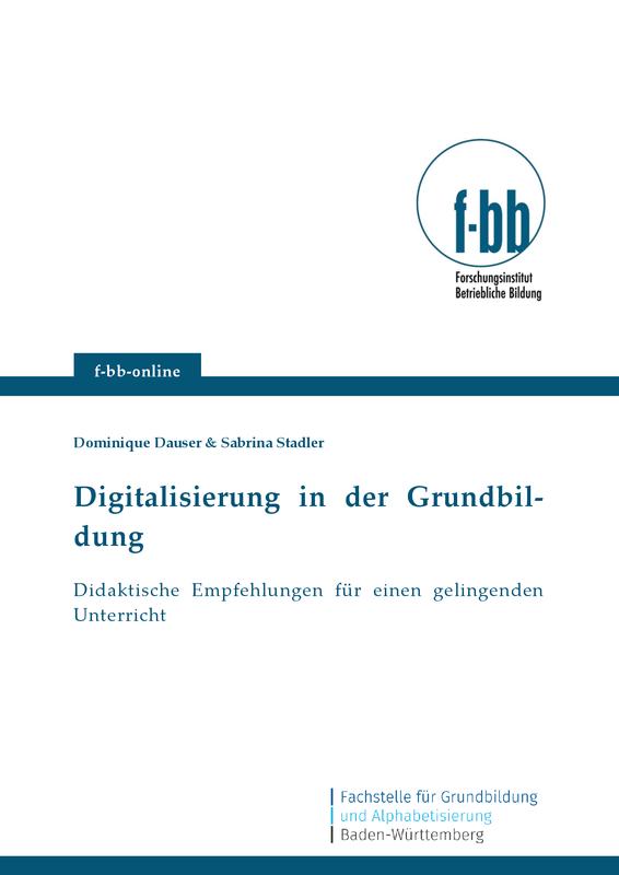Cover: Digitalisierung in der Grundbildung
