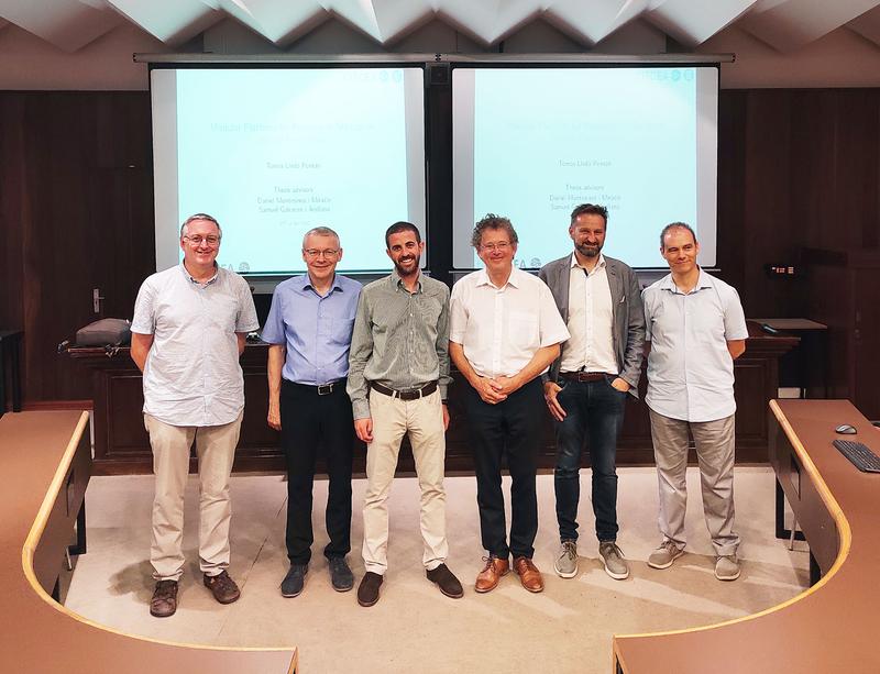 (v. li.) Prof. Samuel Galceran, Prof. Dr. Armin Dietz, Dr. Tomàs Lledó Ponsati, Prof. Dr. Ansgar Ackva, Prof. Andreas Sumper, Prof. Daniel Montesionos 